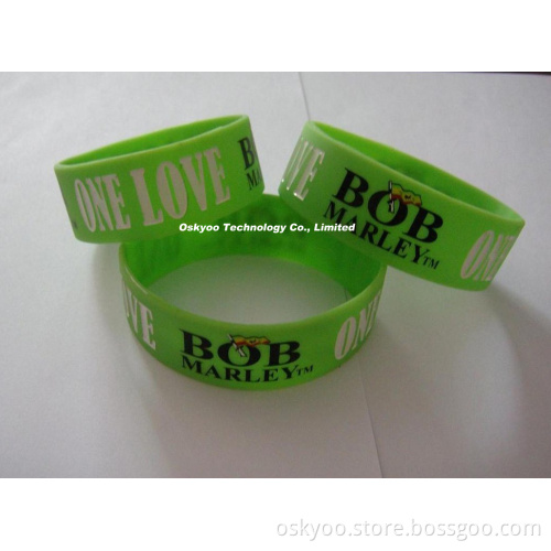 Bob Marley One World One Love Silicone Bracelet Wristbands